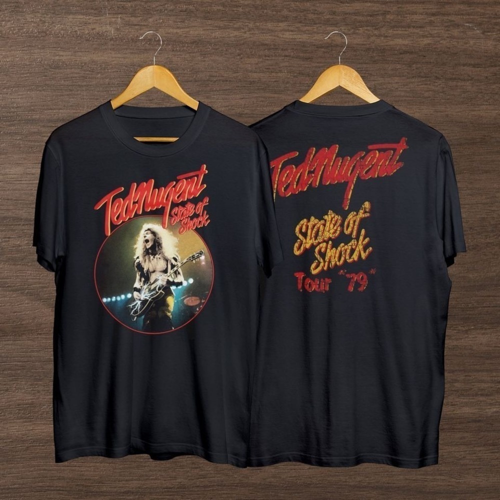 Ted Nugent State Of Shock 79 Tshirt Ted Nugent 2 Sided
